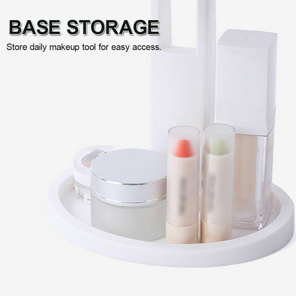 Foldable LED Mirror Illuminated Make Up Mirror Cosmetic Vanity With Light Stand