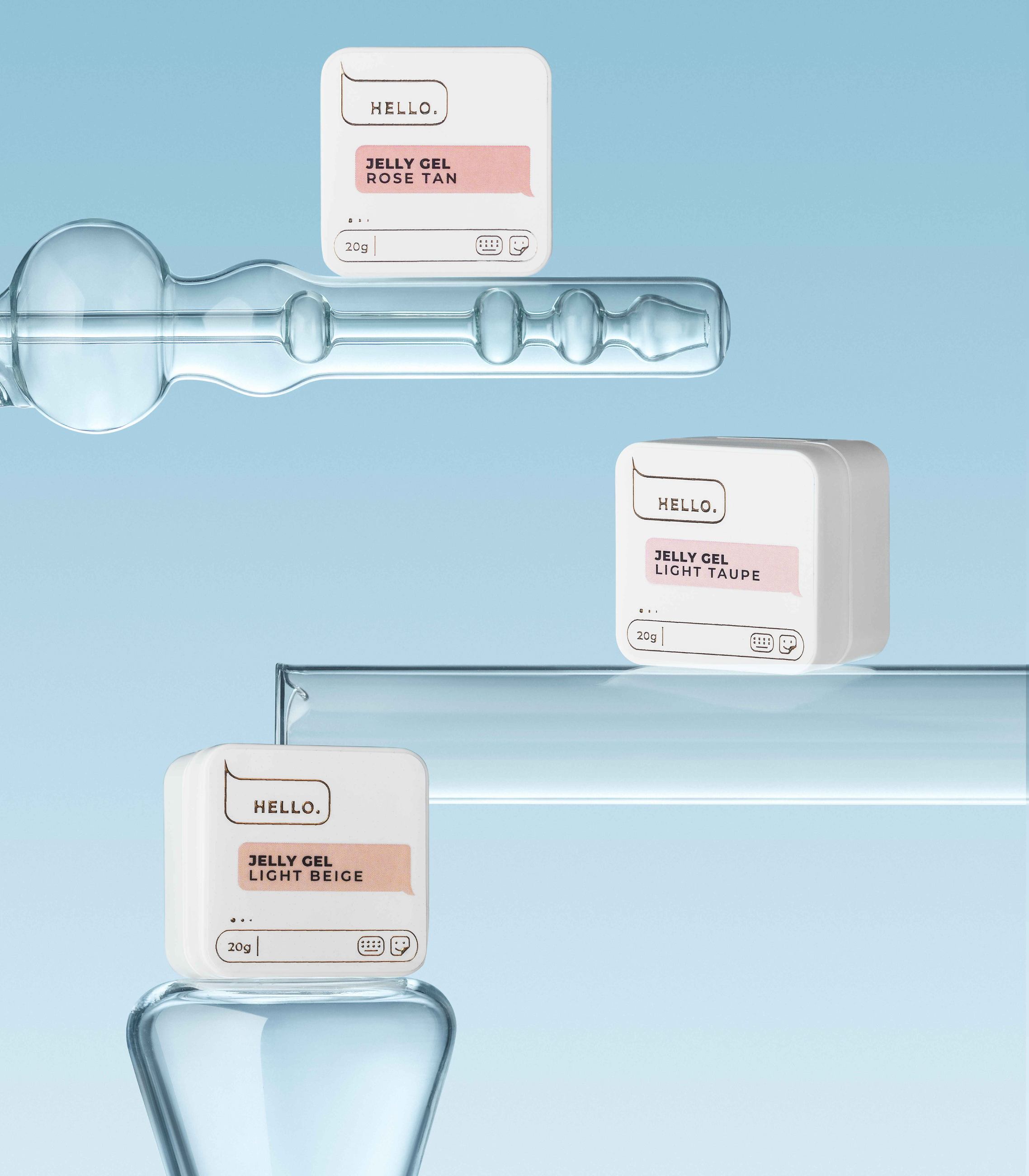 JELLY GEL, LIGHT TAUPE, 20g -HELLO-3