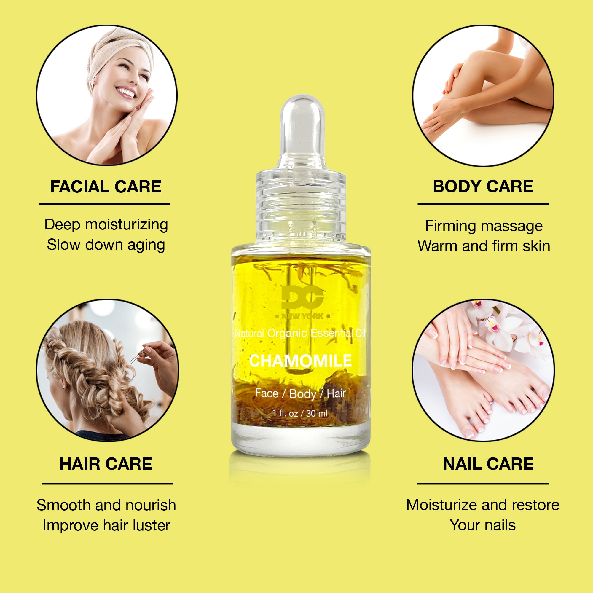 Chamomile Pure Organic Multi-use Essential Oil-4